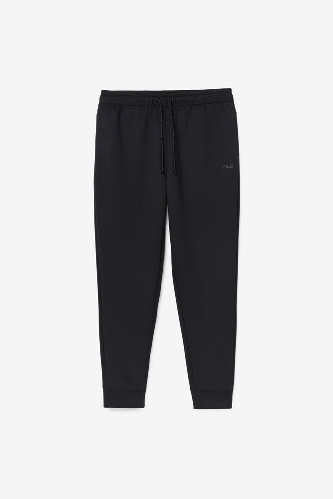 Fila Himmat Jogger Black Pants Mens - NZ 28407-VAEF